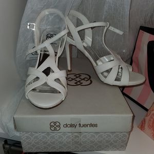 White summer sexy sandals